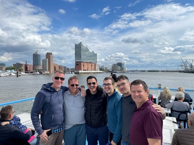 Principal Percussion Christopher Deviney joined musicians from both orchestras for a tour of Hamburg harbor