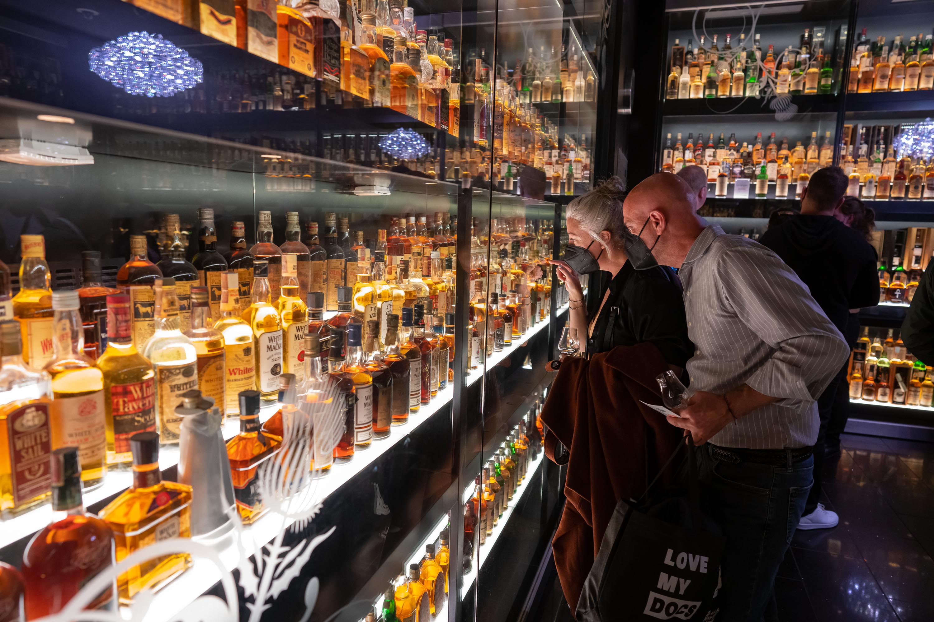 A number of musicians went to the Scotch Whiskey Experience