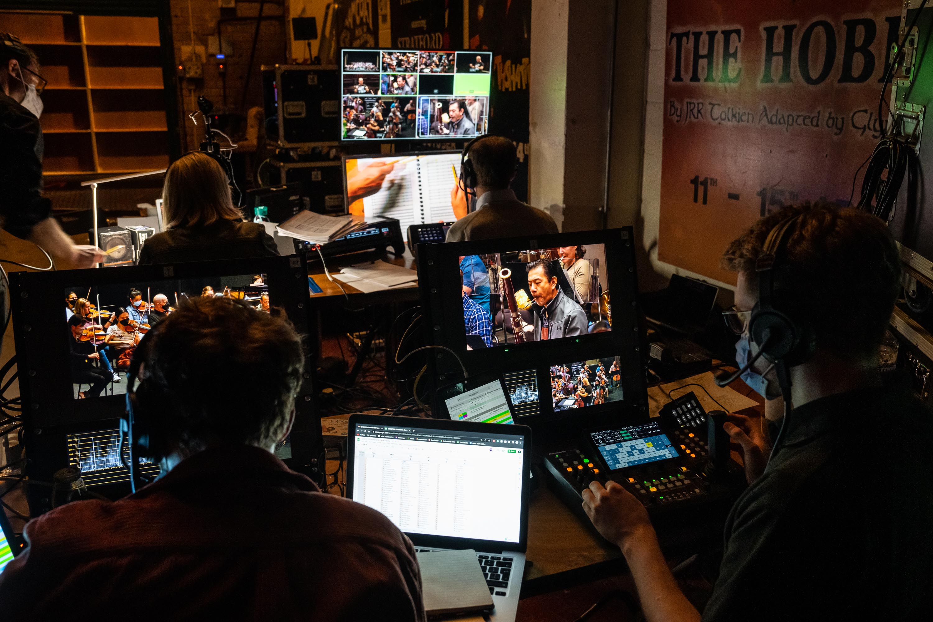 It takes a small army to make sure a live broadcast goes off without a hitch