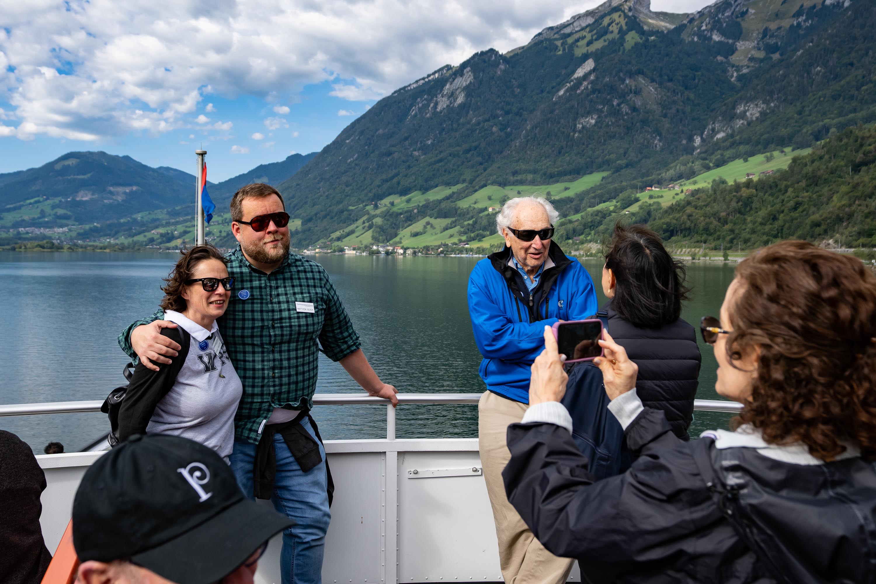 The Orchestra schedules Patron Tours for many of its oversees excursions. Here members take a leisurely cruise on Lake Lucerne