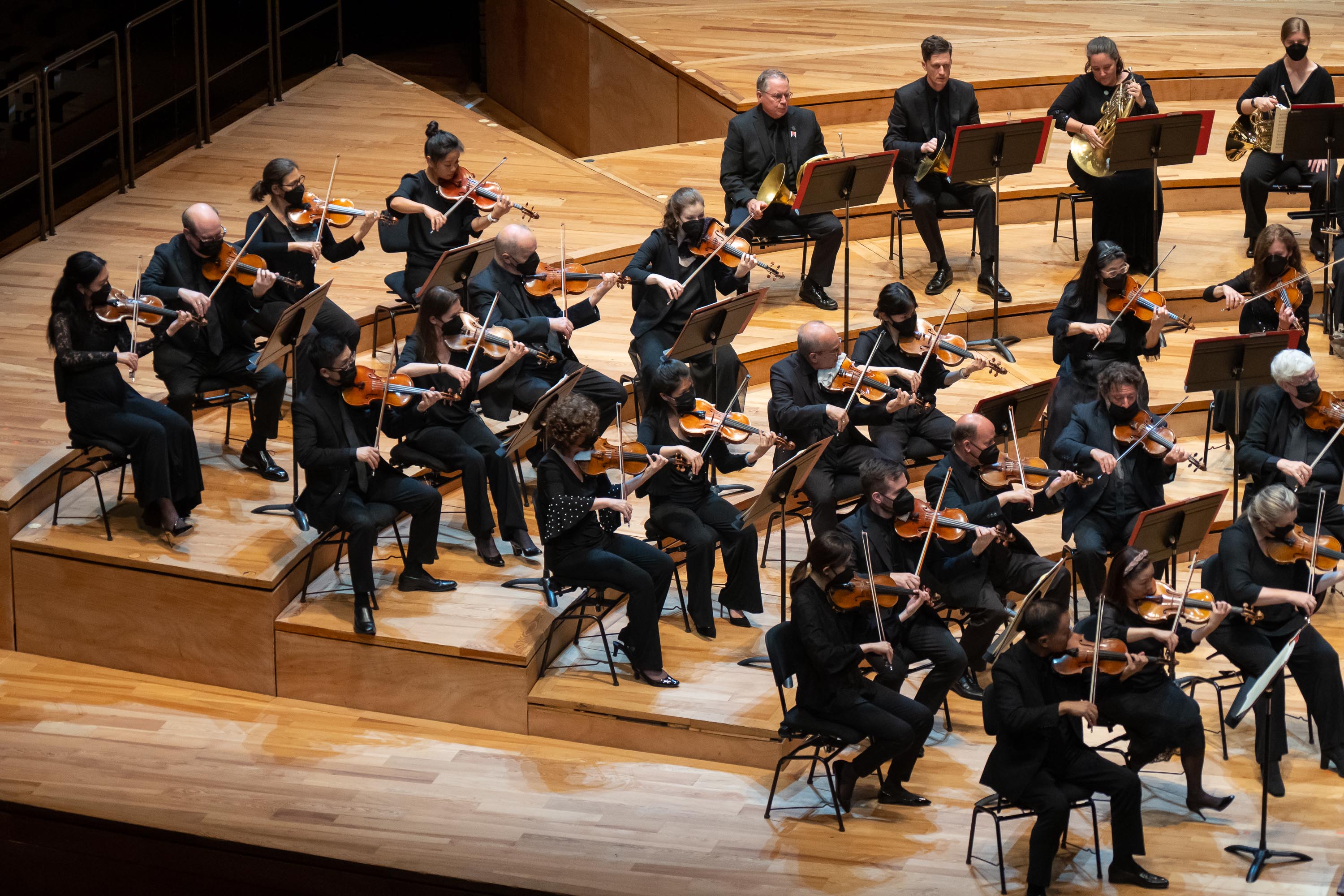 The violins during Beethoven’s monumental and groundbreaking Symphony