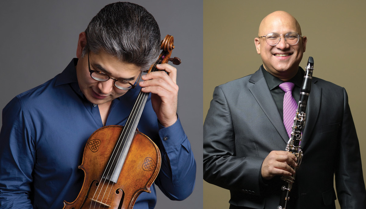 Ricardo Morales, Clarinet and Choong-Jin Chang, Viola 