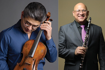 Ricardo Morales, Clarinet and Choong-Jin Chang, Viola 
