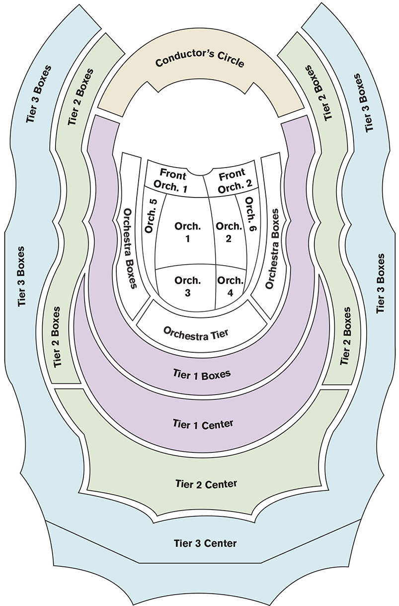 Verizon Hall Seating Map