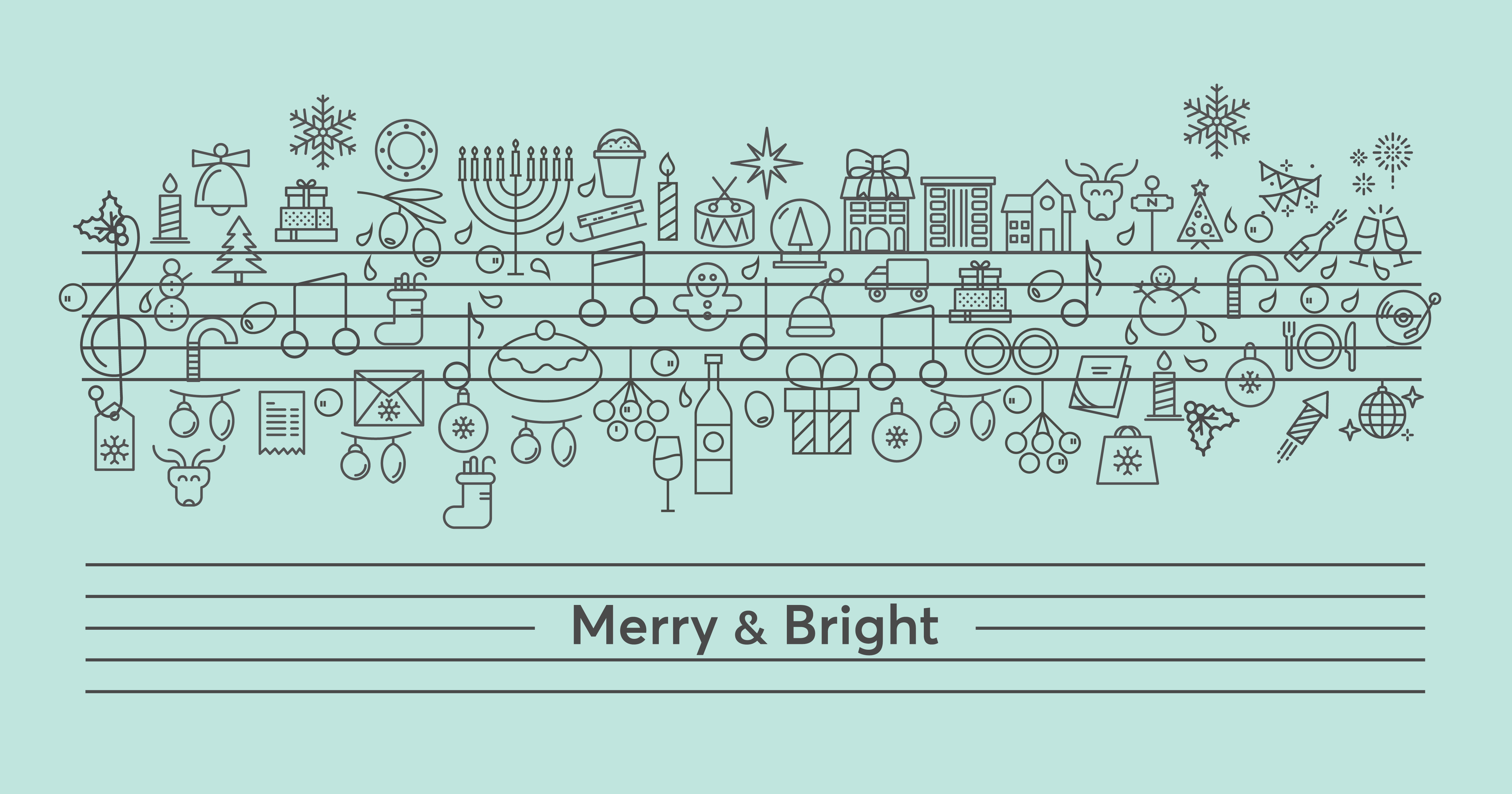Holiday Graphics on a Musical Scale